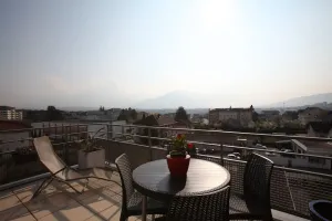 Home on the roof with calm and tranquility